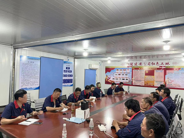 江西鑫科環(huán)保項目部召開“大干100天”動員會 江西鑫科環(huán)保項目部召開“大干100天”動員會